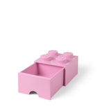 LEGO opbevaringskasse med skuffe - lyserød