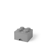 LEGO opbevaringskasse med skuffe - medium grå