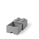 LEGO opbevaringskasse med skuffe - medium grå