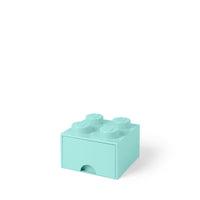 LEGO opbevaringskasse med skuffe - aqua