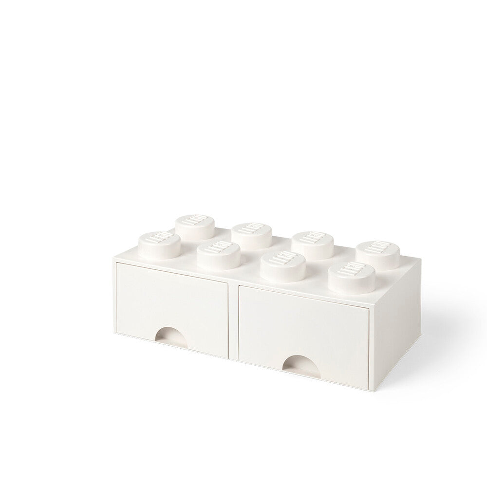 LEGO opbevaringskasse med skuffer - hvid