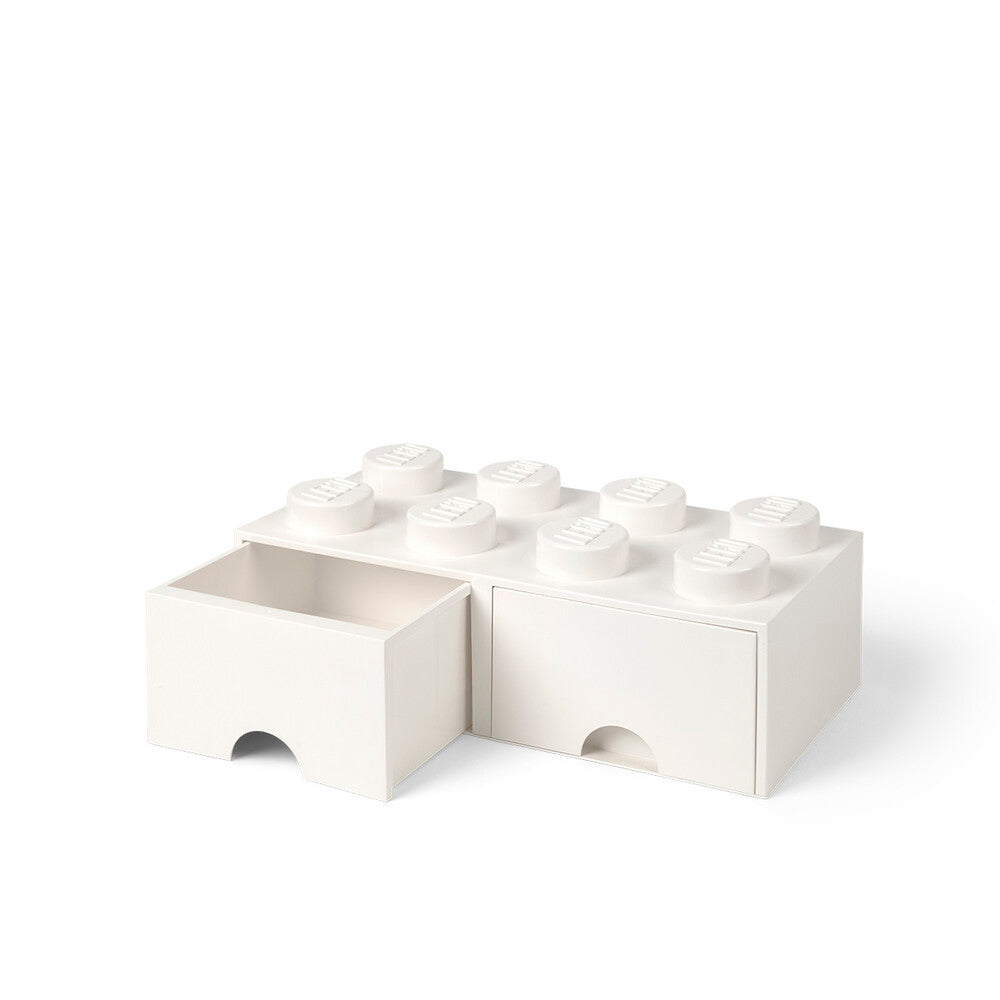 LEGO opbevaringskasse med skuffer - hvid