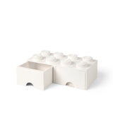 LEGO opbevaringskasse med skuffer - hvid