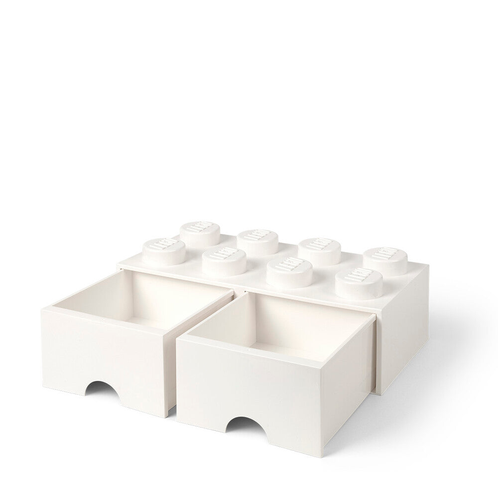 LEGO opbevaringskasse med skuffer - hvid