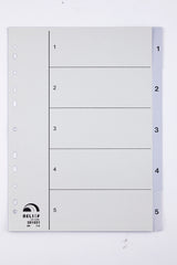 Register Relief plast 1 - 5