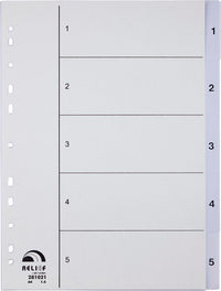 Register Relief plast 1 - 5