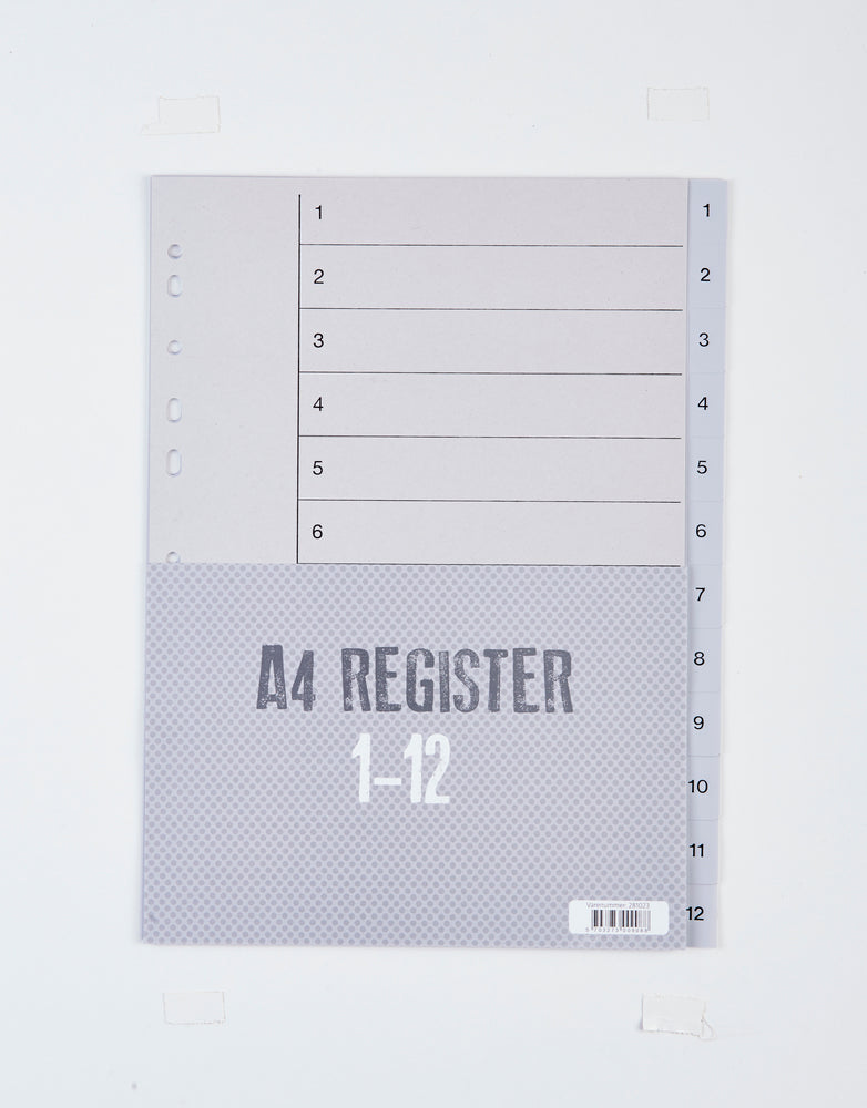 Register Relief plast 1 - 12