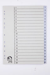 Register Relief plast 1 - 20