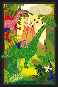 Diamond Art børn dinosaurus 10x15 cm