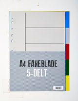 Faneblade Relief 5-delt plast