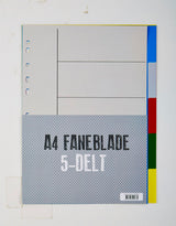 Faneblade Relief 5-delt plast