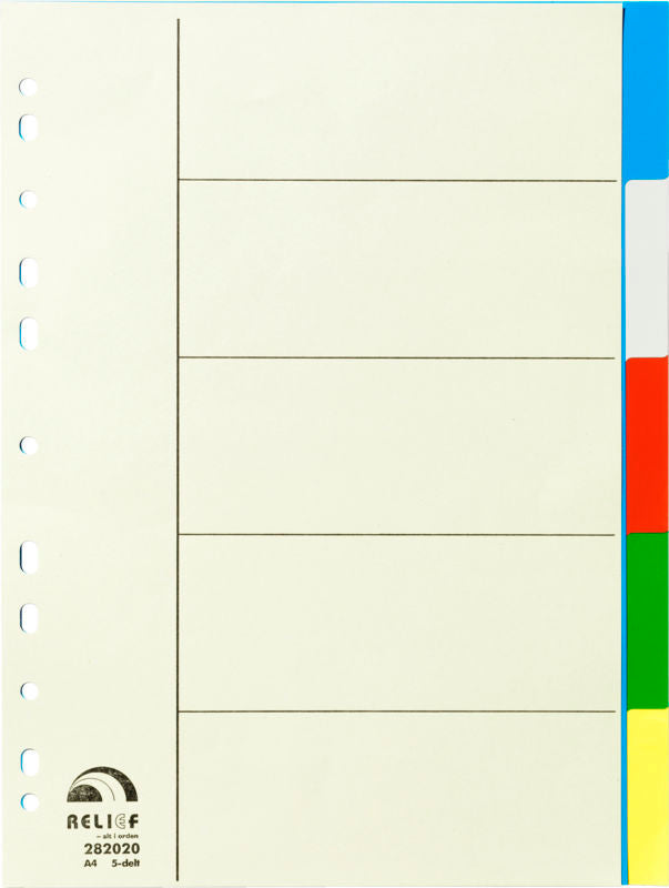 Faneblade Relief 5-delt plast
