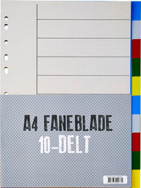 Faneblade Relief 10-delt plast