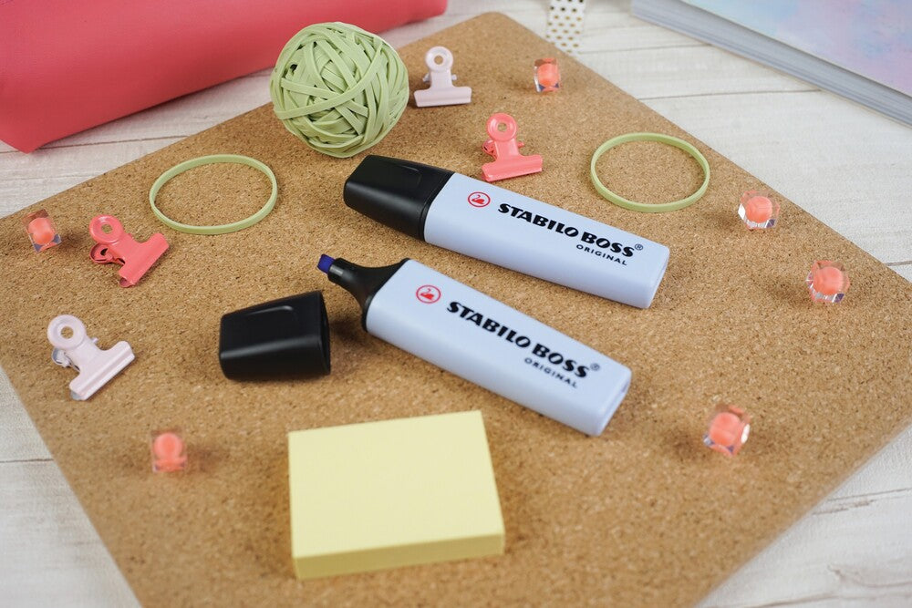 Tekstmarker STABILO boss pastel blå