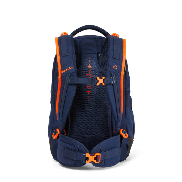 Skoletaske Satch Sleek Toxic Orange