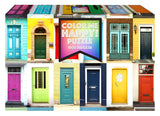 Puslespil Color me happy døre collage 1000 brikker