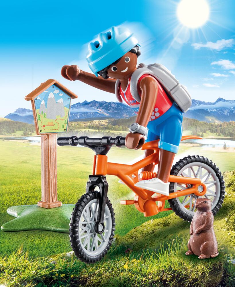 70303 Mountainbiker på bjergtur