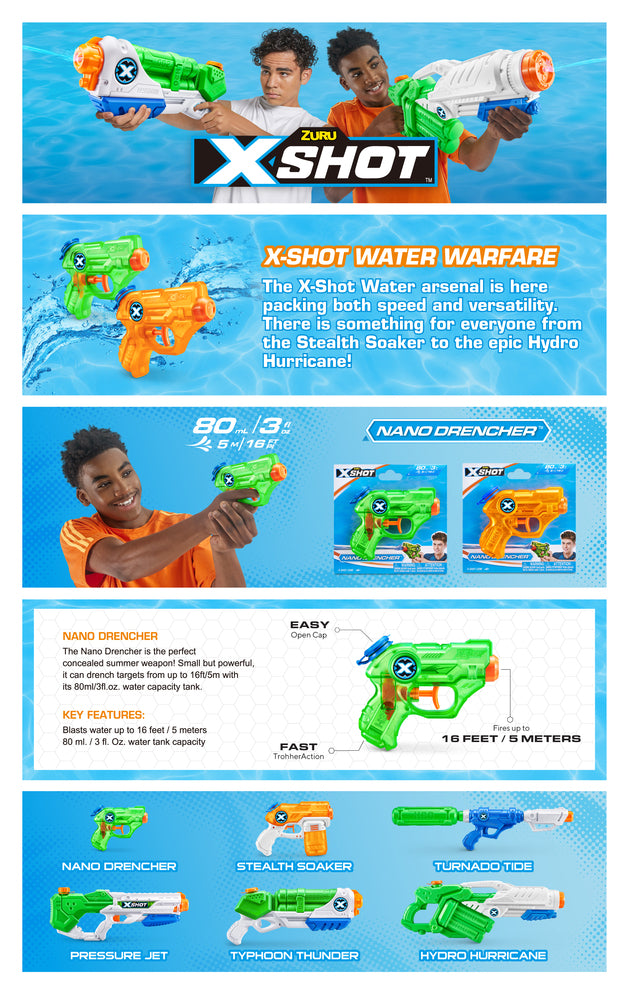 Xshot Water Blaster Nano Drencher ass