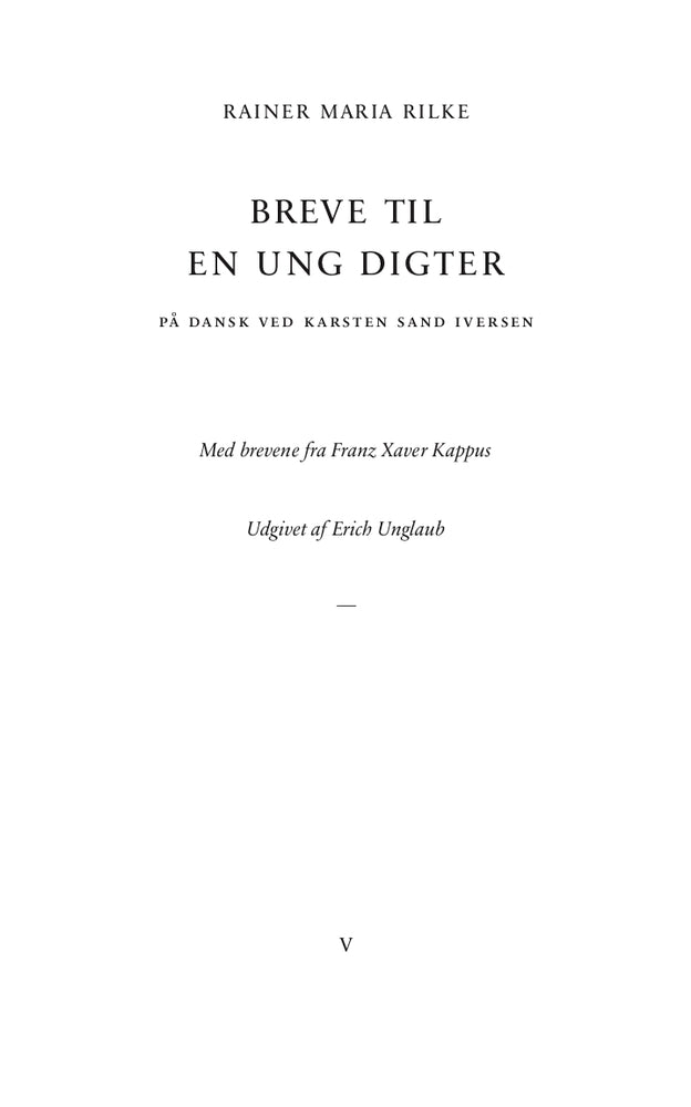 Breve til en ung digter