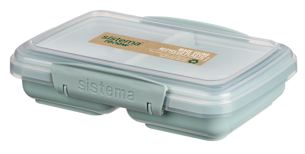 SISTEMA Renew Small Split 350ml. Ass blå/mintgrøn