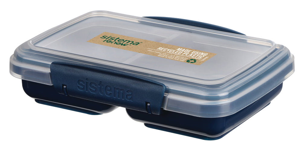 SISTEMA Renew Small Split 350ml. Ass blå/mintgrøn