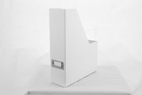 Tidsskriftskassette karton hvid A4