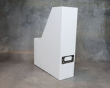 Tidsskriftskassette karton hvid A4