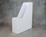 Tidsskriftskassette karton hvid A4