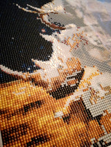 Diamond Art lærred vilde dyr 40x50 cm