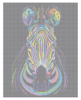 Diamond Art lærred zebra 40x50 cm