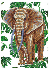 Diamond Art elefant, blade 13x18 cm