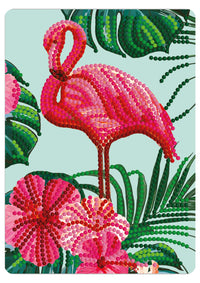 Diamond Art flamingo 13x18 cm