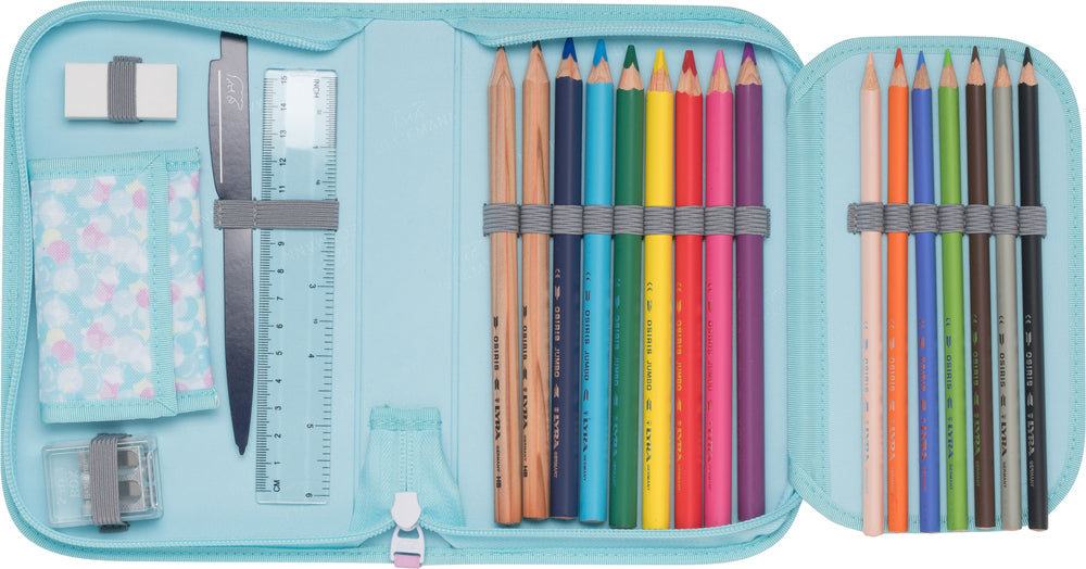 Penalhus Beckmann Onezip Sweetie m/indhold