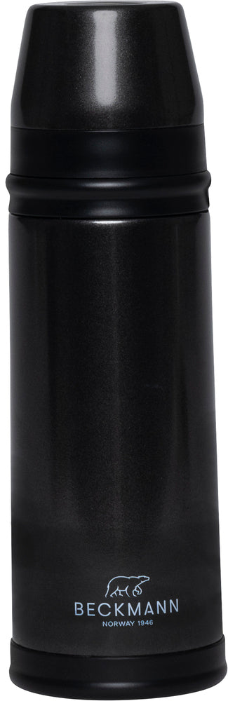 Termoflaske Beckmann sort 400 ml m/låsemekanisme