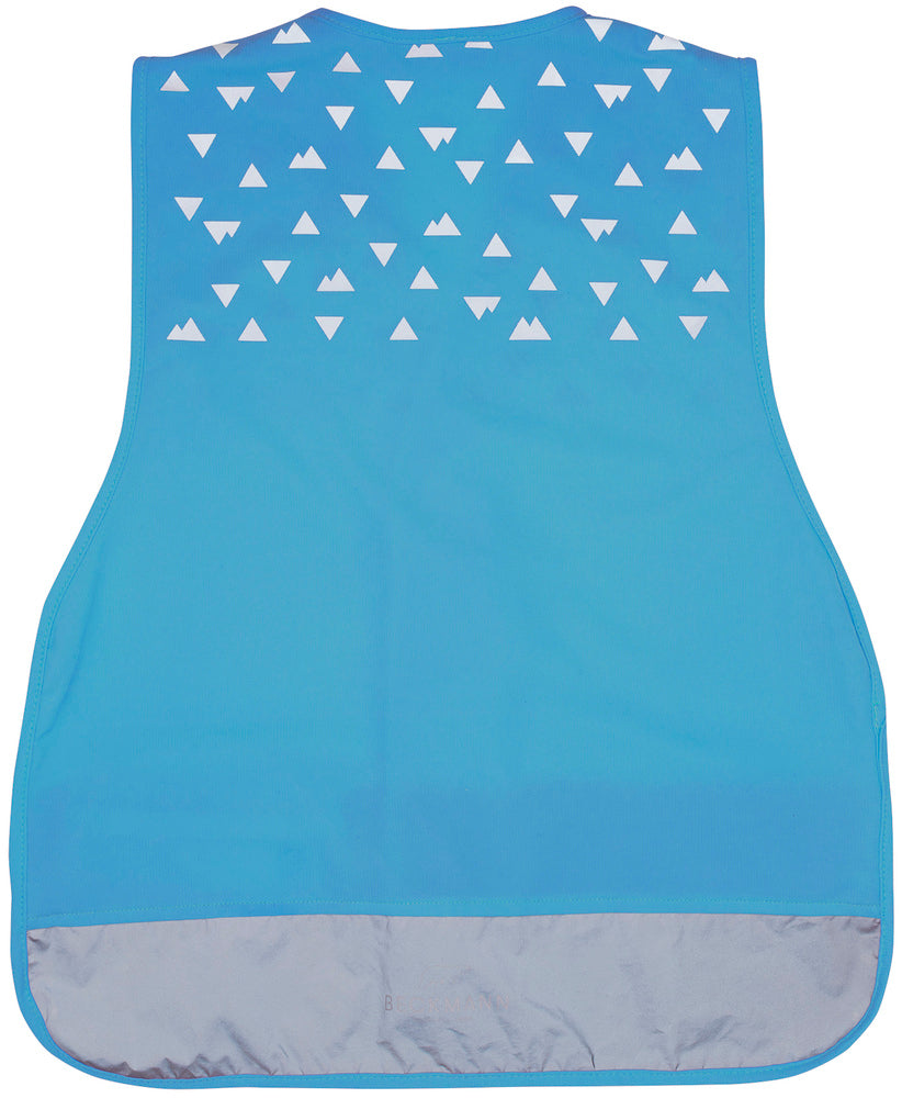 Refleksvest Beckmann blå børnestørrelse m/velcro