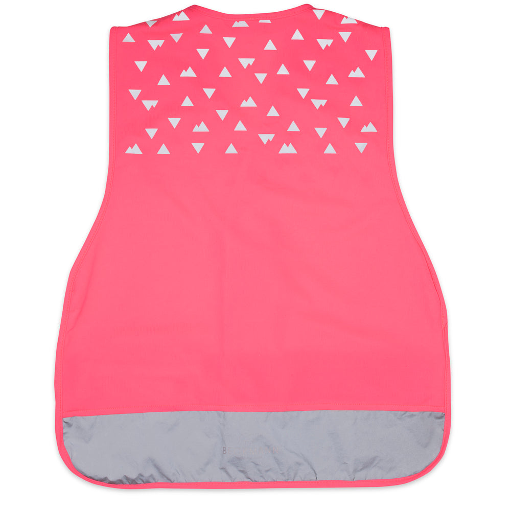 Refleksvest Beckmann pink børnestørrelse m/velcro