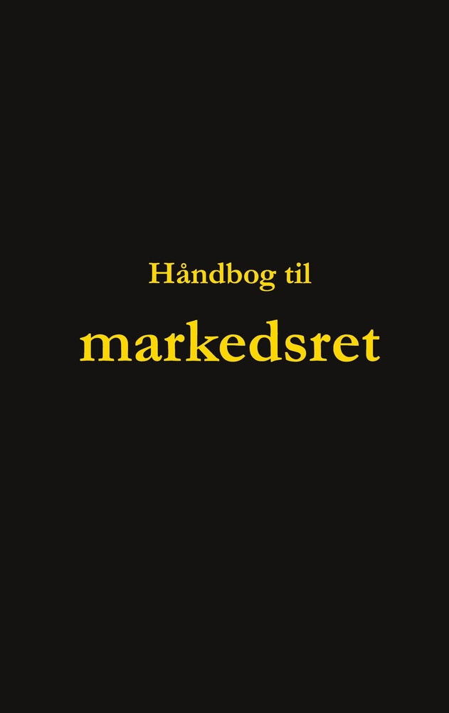 Håndbog til markedsret
