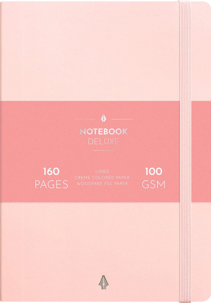 Notesbog deluxe A5 pink