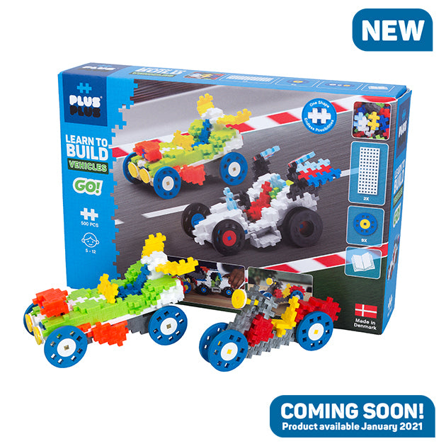 Plus-Plus LEARN TO BUILD GO! VEHICLES