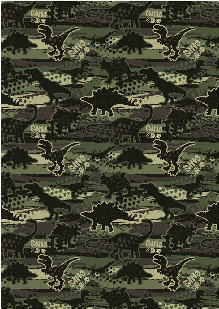 BOGBIND STRÆKBART A4 DINOSAUR CAMOUFLAGE