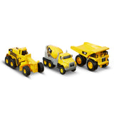 CAT Die Cast 3 Pack - Concrete Mixer, Dump Truck, & Grader.