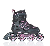 Inferno inliner rulleskøjte pink justerbar 35-38