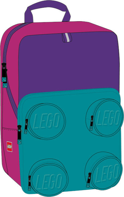 Skoletaske LEGO® Petersen pink/purple