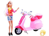 Anlily dukke og scooter