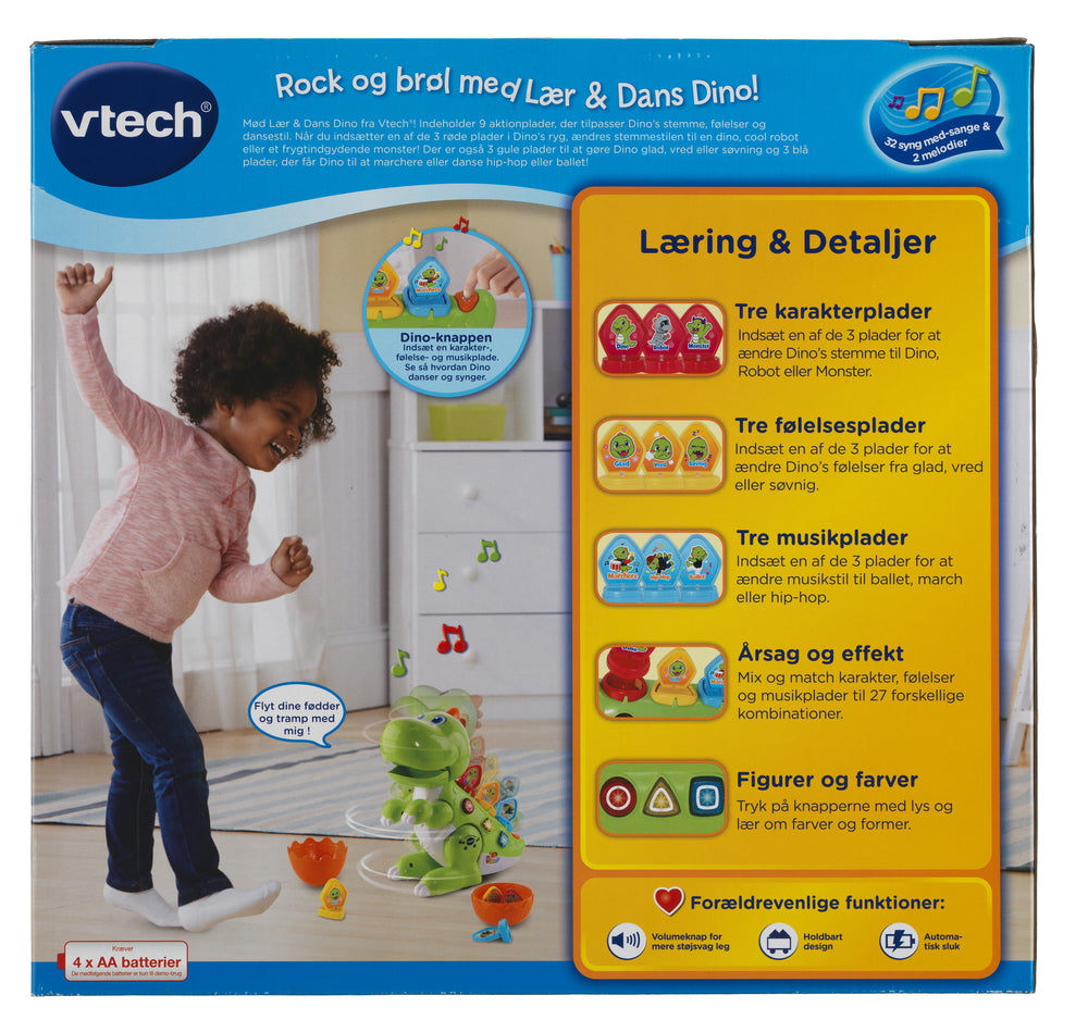 Vtech Baby Lær & Dans Dino