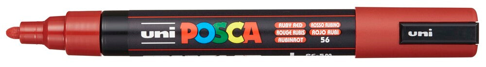Paintmarker Uni Posca Pc-5M Rubin Rød
