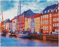 Diamond Art lærred nyhavn 40 x 50 cm