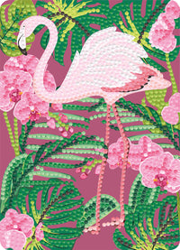 Diamond Art flamingo 13 x 18 cm
