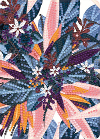 Diamond Art hawaii blomster 13 x 18 cm