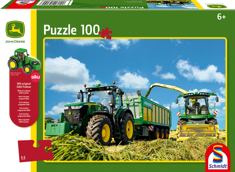 Puslespil John Deere 7310R and 8600i 100 brikker